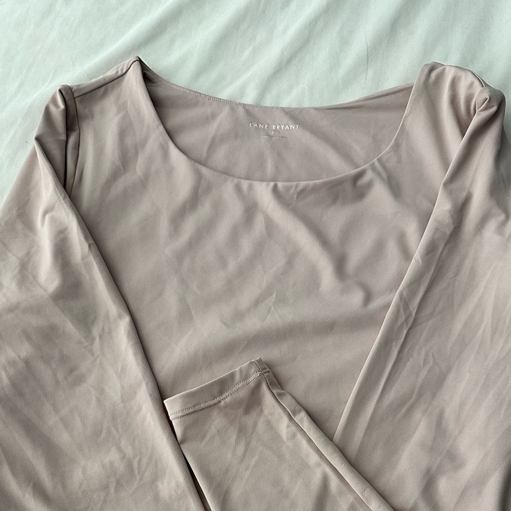 Powder pink fitted top. Lane Bryant. NWT. So